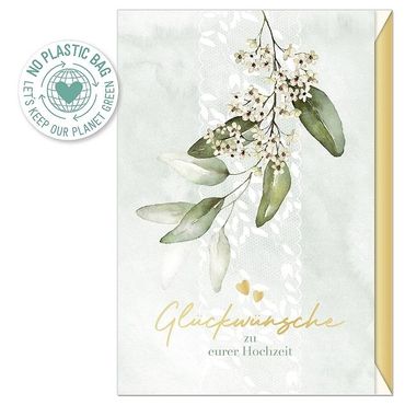 Grusskarte "Glückwunsch zur Hochzeit"