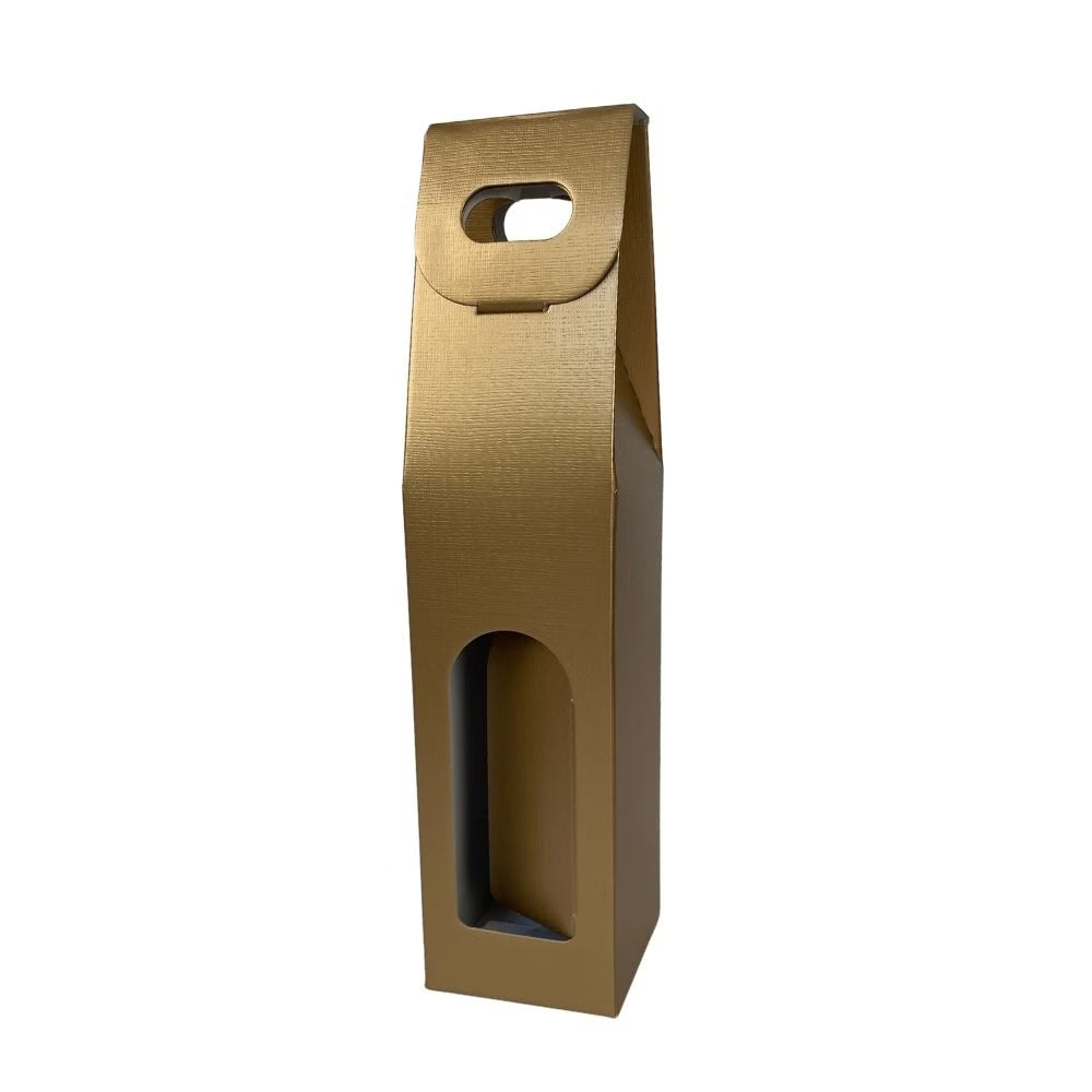 Weinkarton | Gold | Geschenkverpackung Wein | Geschenk| Kartonverpackung