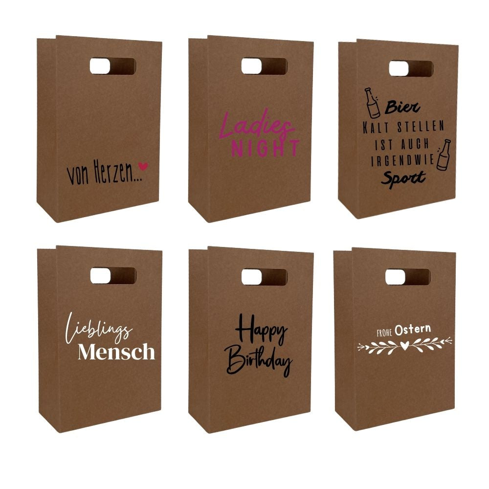Geschenktüte natur | beschriftet | nachhaltige Geschenktüte | Geschenktüte