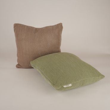 Kissen | mit Füllung | Wohnen | hellgrün | taupe