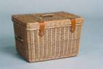 Weidenkoffer mit Ledergriff, Picknick Koffer