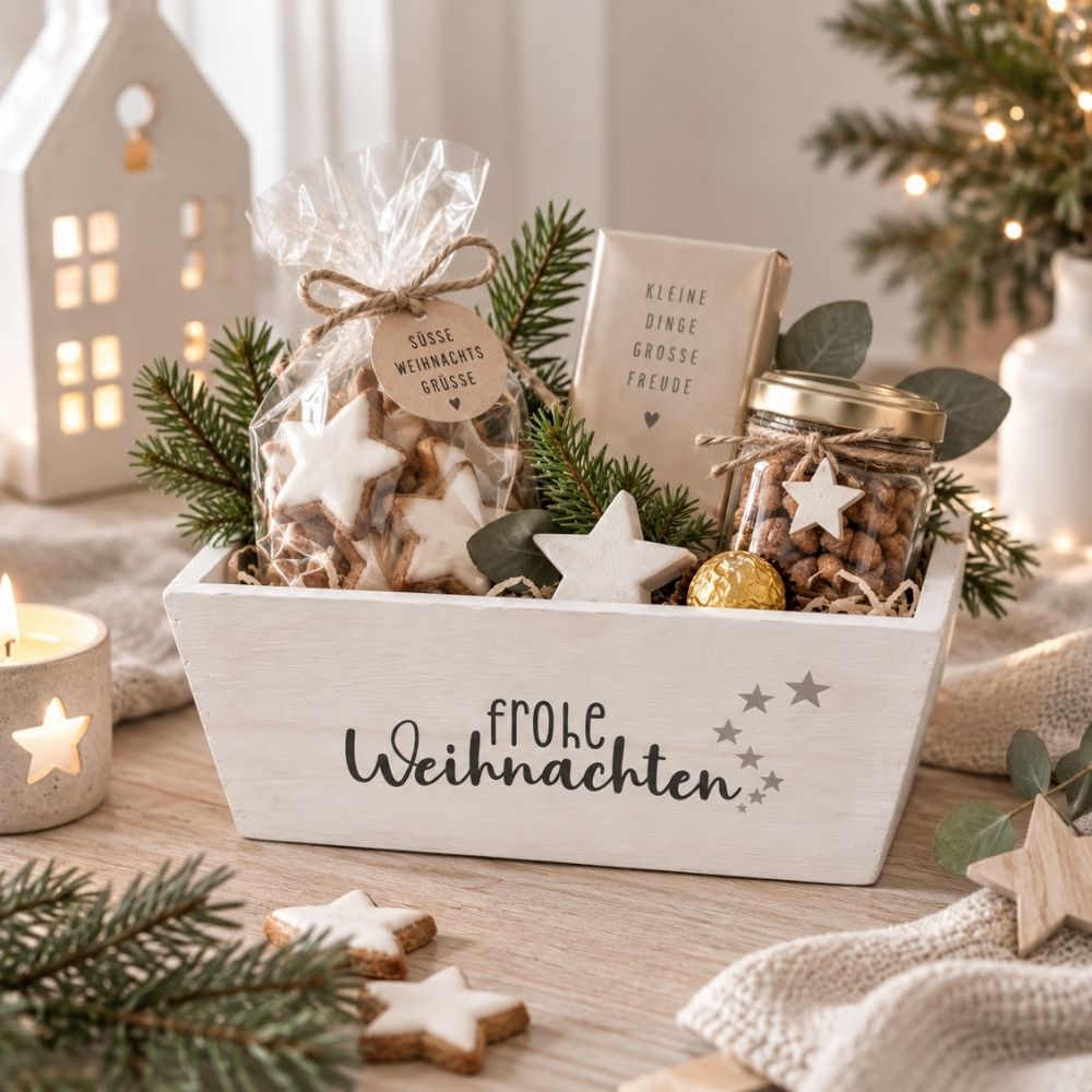 kleine Holzkiste | Geschenkverpackung | Weihnachten | Schenken | X-Mas