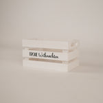 Holzharass | Holzkiste | Weiss | frohe Weihnachten | Geschenkkiste