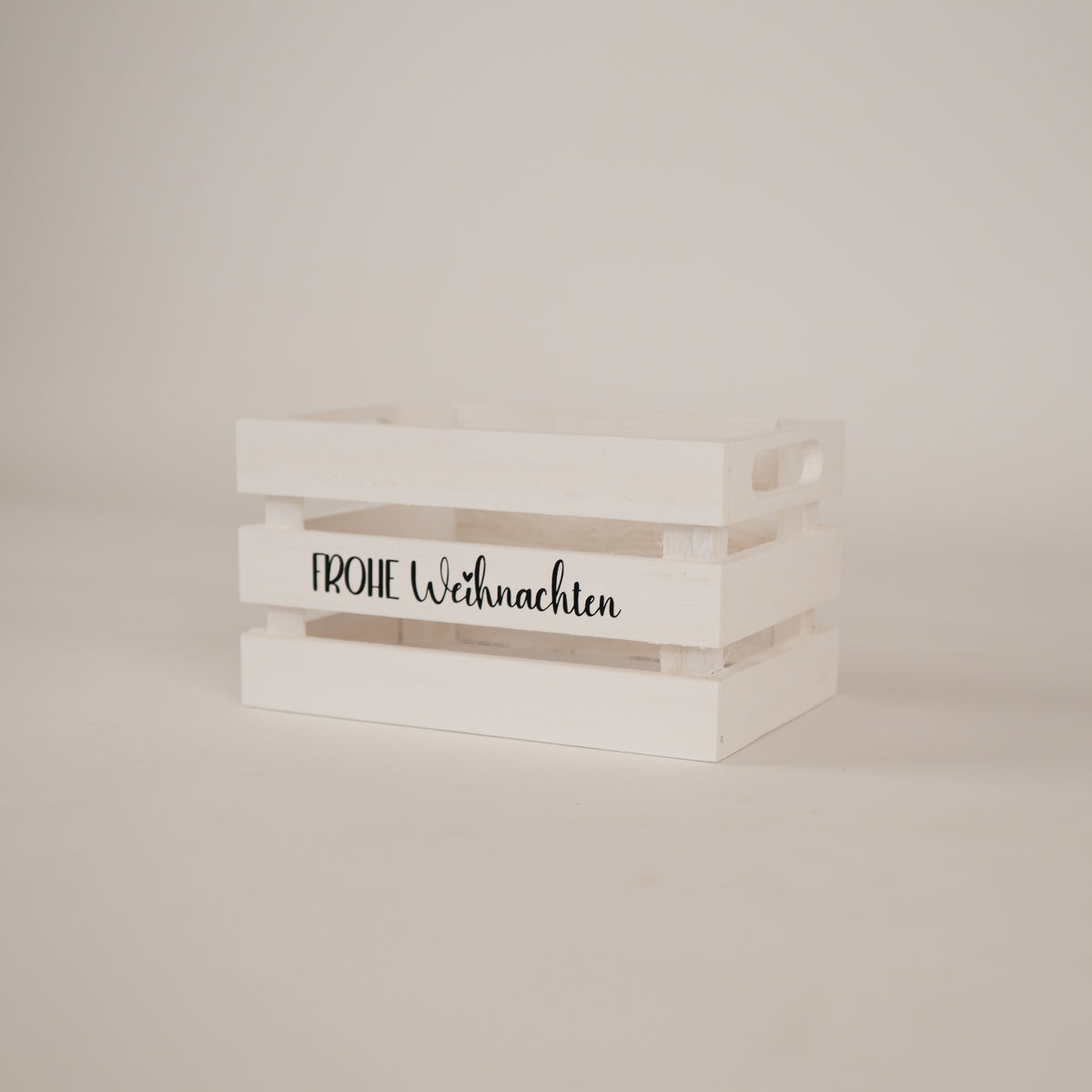 Holzharass | Holzkiste | Weiss | frohe Weihnachten | Geschenkkiste
