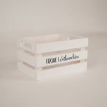 Holzharass | Holzkiste | Weiss | frohe Weihnachten | Geschenkkiste