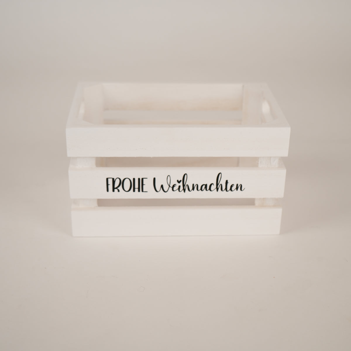Holzharass | Holzkiste | Weiss | frohe Weihnachten | Geschenkkiste