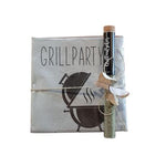 Serviettengeschenk | Grillparty | Geschenkidee | Grillen | Mitbringsel