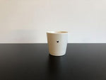 Tasse ohne Henkel | weiss & schwarz | mit Herz | Geschirr 