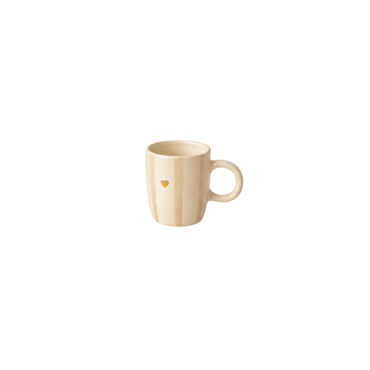 Kaffeetasse | mit Henkel | Geschirr | Herz Gold | Kaffeegenuss