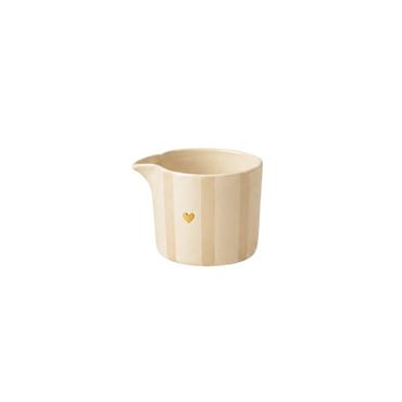 Milchkännchen | Rahmkrug | kleiner Krug | Kaffeegeschirr | Herz gold
