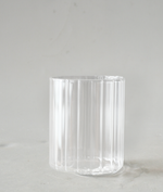 Trinkglas | Drinks | Rillen | Tischdeko | Wasserglas