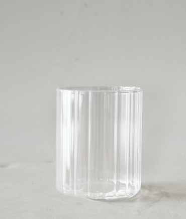 Trinkglas | Drinks | Rillen | Tischdeko | Wasserglas