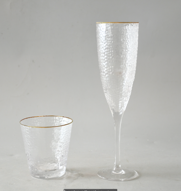 Sektglas | Prosecco | Anstossen | Goldrand | Feiern