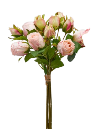 Kunstblumen Rosenbund Rosa