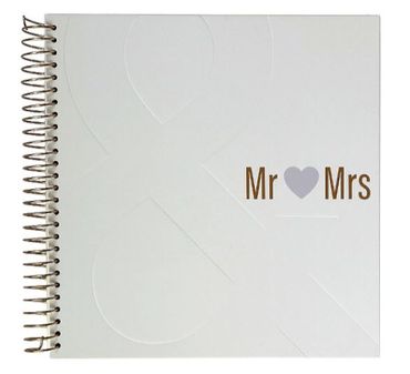  Mr & Mrs Gästebuch | Weiss | Hochzeitsbuch | Wedding Guestbook | Erinnerung Buch