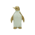 Pinguin | Porzellan | weiss / gold | Weihnachtsdeko | Winter