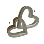 Herz | Holz Weiss Shabby | Holzdeko Herz | Geschenkidee | Dekorationsherz