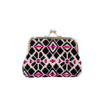  Clipbörse Majoie Boho | Pink Schwarz | Geldbörse | Portemonnaie | Kleingeldbörse