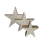 Stern | Holz | Weiss | Weihnachtsdeko | Stern Deko