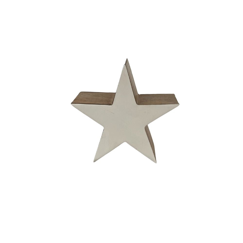Stern | Holz | Weiss | Weihnachtsdeko | Stern Deko