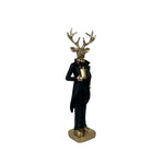 Hirsch | im Anzug | Schwarz | Gold | Weihnachtsdeko