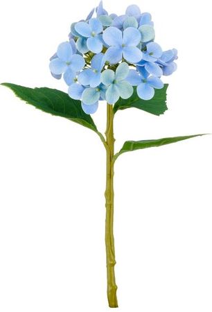 Hortensie künstlich | Blau | Kunstpflanze | Tischdeko | Real Touch Hortensie