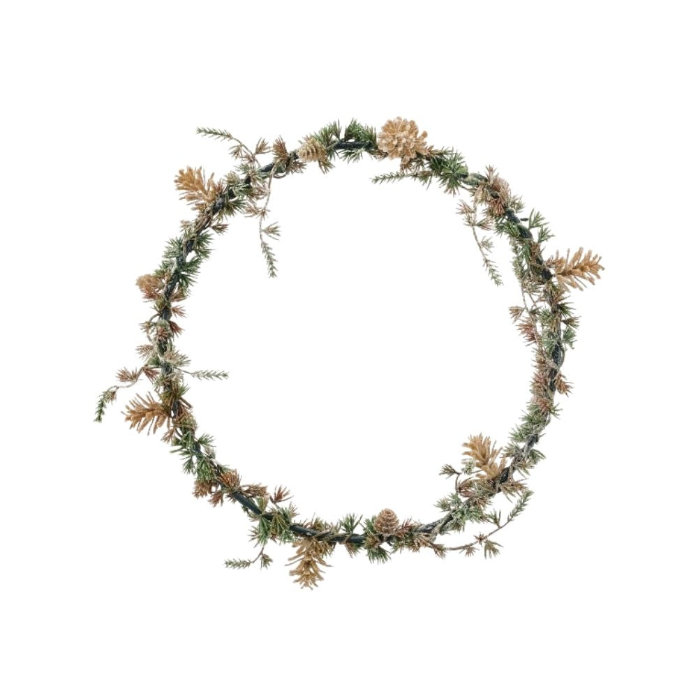 Kunst Zedernring | mit Zapfen | geeist | ø 27cm | grün