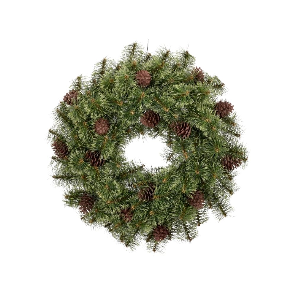Tannenkranz | ø 60cm | grün | mit Zapfen | Weihnachten