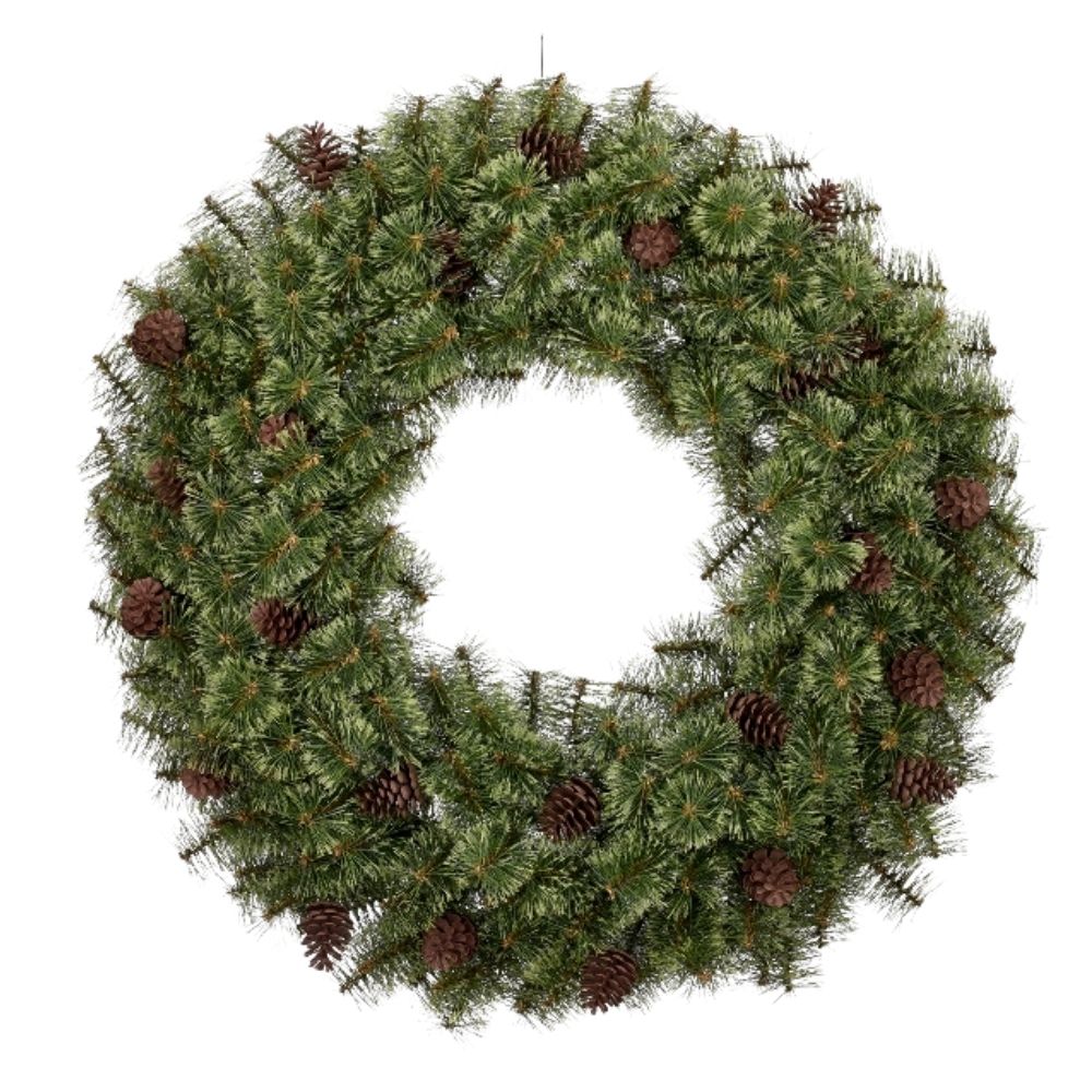 Tannenkranz | ø 90cm | grün | mit Zapfen | Weihnachten
