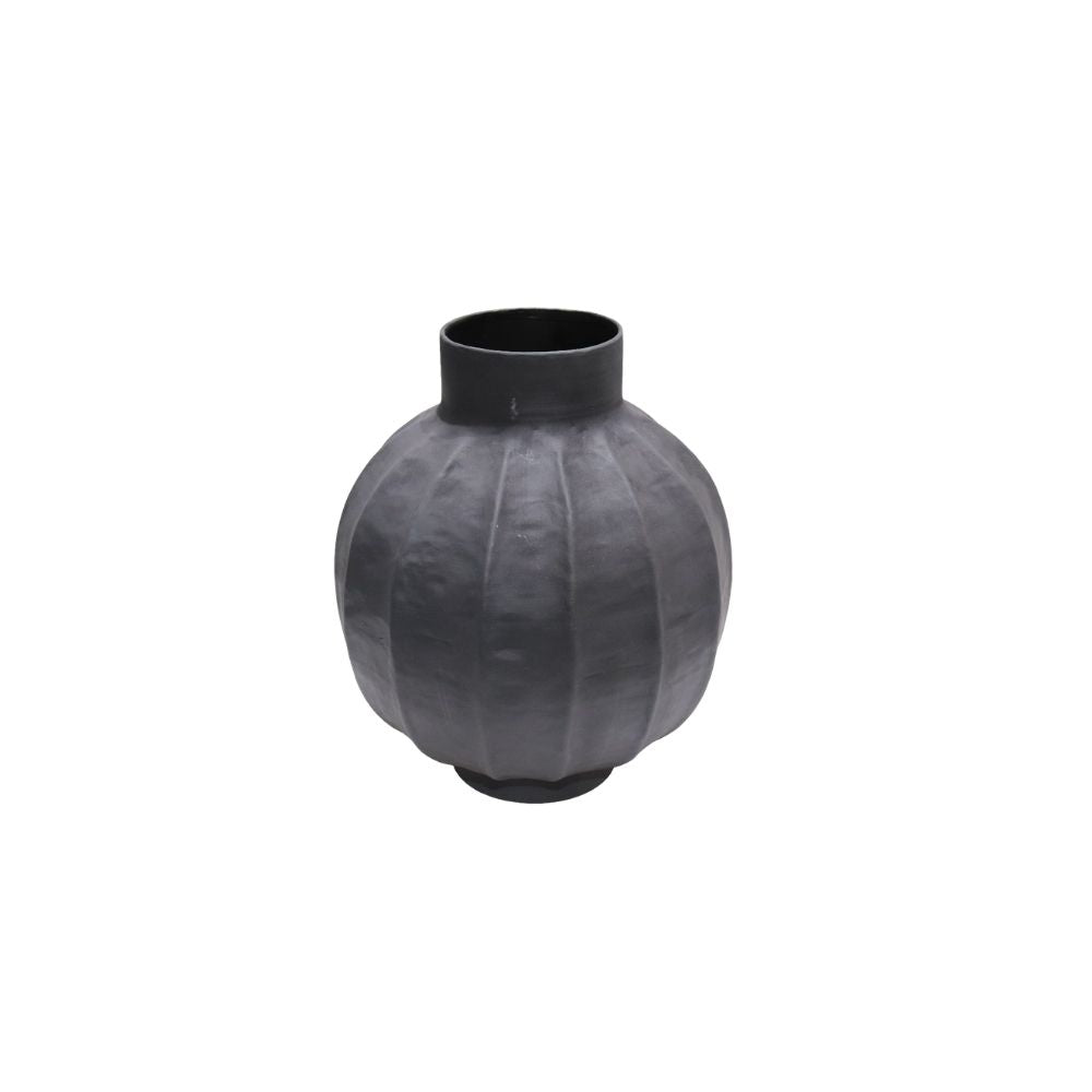 Vase | grau | modern | Blumenvase | Living Deko