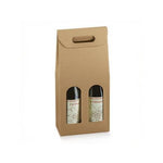 Weinkarton | Kartonbox | mit Sichtfenster & Henkel | Geschenkverpackung