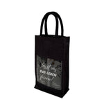 Jutetasche | schwarz | frohe Weihnachten | Geschenkverpackung | Das Leben feiern