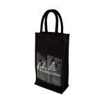 Jutetasche | schwarz | frohe Weihnachten | Geschenkverpackung | Das Leben feiern