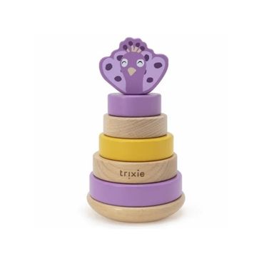 Stapelturm | Pfau | lila | Spielzeug | Kinder