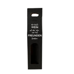 Weinkarton | Schwarz | Geschenkverpackung Wein | Beschriftet | Kartonverpackung