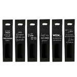 Weinkarton | Schwarz | Geschenkverpackung Wein | Beschriftet | Kartonverpackung