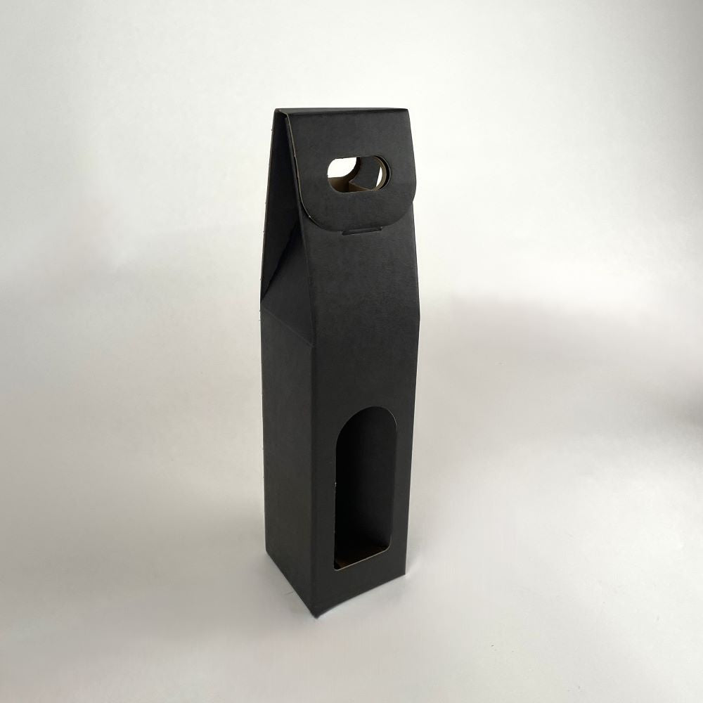Weinkarton | Schwarz | Geschenkverpackung Wein | Weinbox Karton | Kartonverpackung