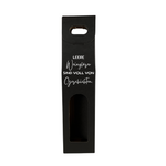Weinkarton | Schwarz | Geschenkverpackung Wein | Beschriftet | Kartonverpackung
