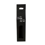 Weinkarton | Schwarz | Geschenkverpackung Wein | Beschriftet | Kartonverpackung