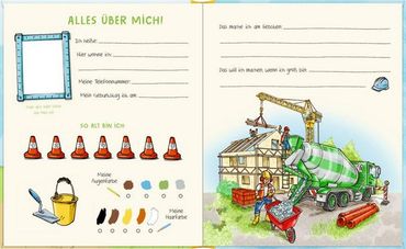 Freundebuch Alle meine Freunde "Auf der Baustelle"
