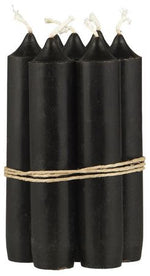 Stabkerze schwarz, Preis pro Kerze