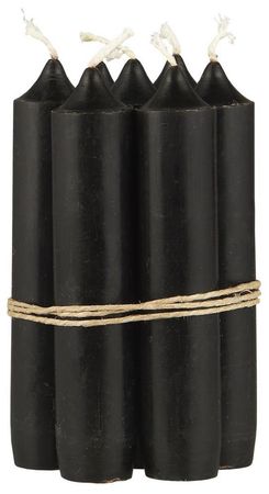 Stabkerze schwarz, Preis pro Kerze