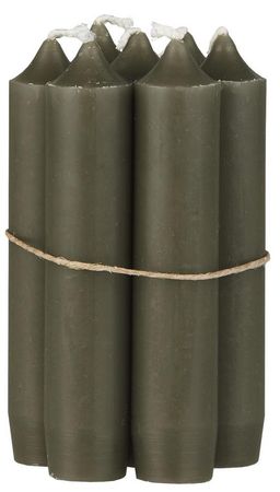 Stabkerze olive, Preis pro Kerze