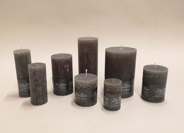 Stumpenkerze | dunkelgrün | Stumpenkerzen in verschiedenen Grössen | Tischdekoration | Weihnachten