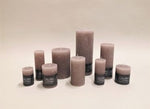 Stumpenkerze | taupe | Stumpenkerzen in verschiedenen Grössen | Tischdekoration | Weihnachten
