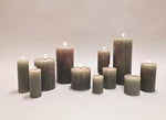 Stumpenkerze | salbeigrün | Stumpenkerzen in verschiedenen Grössen | Tischdekoration | Weihnachten