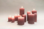 Stumpenkerze | malva | Stumpenkerzen in verschiedenen Grössen | Tischdekoration | Weihnachten