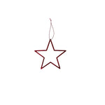 Stern | Hänger | Glittereffekt | rot | 3 Grössen