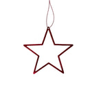 Stern | Hänger | Glittereffekt | rot | 3 Grössen