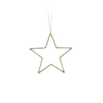 Stern | Hänger | Glittereffekt | gold | 3 Grössen